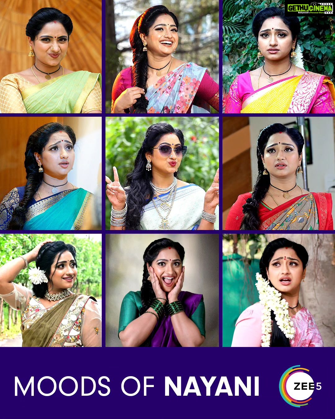 Aashika Padukone Instagram - Moods of Nayani.. ఏ expression మీకు నచ్చింది? Comment చెయ్యండి! Miss అవ్వకుండా చూడండి #Trinayani #ZEE5 లో ఎప్పుడైనా, ఎక్కడైనా! @ashikapadukone_official @im_chandugowda #TrinayaniOnZEE5 #zee5telugu