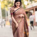 Aathmika Instagram - Divine seeking from one of my favourite temple!! Clicked : @mariesh_photos Retouch : @shriram._.rvc Styled : @cinderellarobert Meenakshi Amman Temple - மீனாட்சி அம்மன் கோவில்