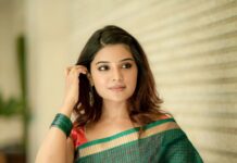 Aathmika Instagram - Let whoever think whatever!!! #kannainambhathe promotions Clicked - @camerasenthil Saree - Self purchase Blouse creative - @kaavyareddycouturestudio