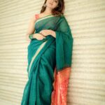 Aathmika Instagram - Let whoever think whatever!!! #kannainambhathe promotions Clicked - @camerasenthil Saree - Self purchase Blouse creative - @kaavyareddycouturestudio