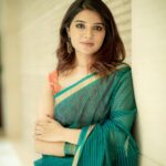 Aathmika Instagram - Let whoever think whatever!!! #kannainambhathe promotions Clicked - @camerasenthil Saree - Self purchase Blouse creative - @kaavyareddycouturestudio