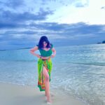 Aathmika Instagram – Lost in paradise 🏝 🌊 💫
#sunset
