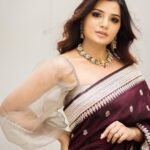 Aathmika Instagram - அவள்……..💫 Styled by: @nikhitaniranjan MUAH: @chisellemakeupandhair Outfit: @tilfi_banaras Jewellery: @mspinkpantherjewel Photography: @arunprasath_photography
