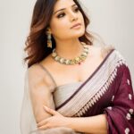Aathmika Instagram - அவள்……..💫 Styled by: @nikhitaniranjan MUAH: @chisellemakeupandhair Outfit: @tilfi_banaras Jewellery: @mspinkpantherjewel Photography: @arunprasath_photography