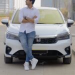 Abijeet Duddala Instagram - After searching for a vehicle that reflects my individuality, I have finally found it in the new Sensing enabled Honda City e:HEV. It not only thinks ahead for me but also fits my lifestyle flawlessly. Don’t wait any longer - grab hold of the future-ready #HondaCity e:HEV with Honda Sensing and stay ahead the curve. @hondacarindia #Honda #HondaCars #HondaIndia #ADAS #SafeCar #Safety #ad #collab