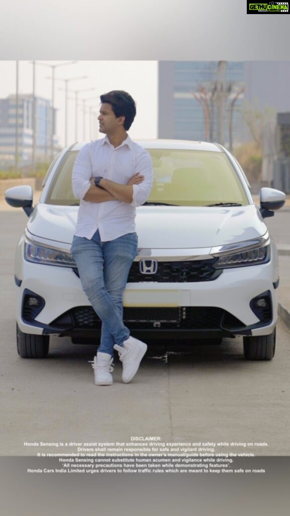 Abijeet Duddala Instagram - After searching for a vehicle that reflects my individuality, I have finally found it in the new Sensing enabled Honda City e:HEV. It not only thinks ahead for me but also fits my lifestyle flawlessly. Don’t wait any longer - grab hold of the future-ready #HondaCity e:HEV with Honda Sensing and stay ahead the curve. @hondacarindia #Honda #HondaCars #HondaIndia #ADAS #SafeCar #Safety #ad #collab