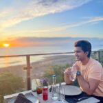 Abijeet Duddala Instagram - Holi in Bali 🌅 #happyholi #holiinbali #holi #sunsetinseminyak #seminyak #sunset @anantaraseminyak @ncstravels @moonlitebali Anantara Seminyak Bali Resort