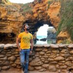 Abijeet Duddala Instagram - Tourist me POV - “Ok quick, look 2 o’clock, 11 o’clock, 9 o’clock. Get outta here” 🤙🤙 #greatoceanroad #tourist #traveldiaries #australia The Grotto, Great Ocean Road, Port Campbell,melbourne Australia