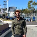Abijeet Duddala Instagram - Grand Slammed !! #australianopen #tennis #melbourne Rod Laver Arena