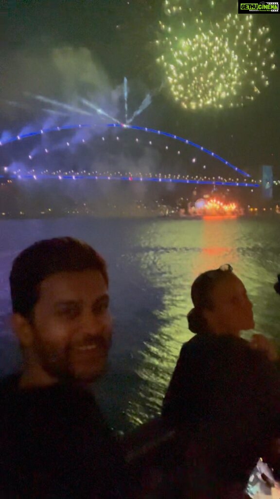 Abijeet Duddala Instagram - Happy 2023 ♥️ :) #newyear #Sydney #fireworks #2023new #PrimeReels Sydney Opera House
