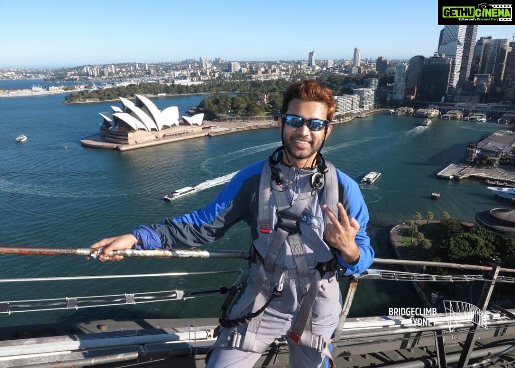 Abijeet Duddala Instagram - Climbing Bridges now #bridgeclimbsydney Sydney Harbour