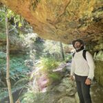 Abijeet Duddala Instagram - Hi, it's Indian Jones.. Can someone ship me a whip? Desi Laati will also do. Nice hike pole jugaad.. #hike #bluemountains #trail #wilderness #nature Grand Canyon Hike - Blue Mountains Nsw