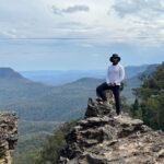 Abijeet Duddala Instagram – If I had a cape, I’d be Hatman.. 🦹🏻

#hike #bluemountains Blue Mountains National Park