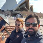 Abijeet Duddala Instagram - Crazy lines, but we in! Time for fireworks!! 🎇🎆 #nyefireworks #sydney Sydney Opera House