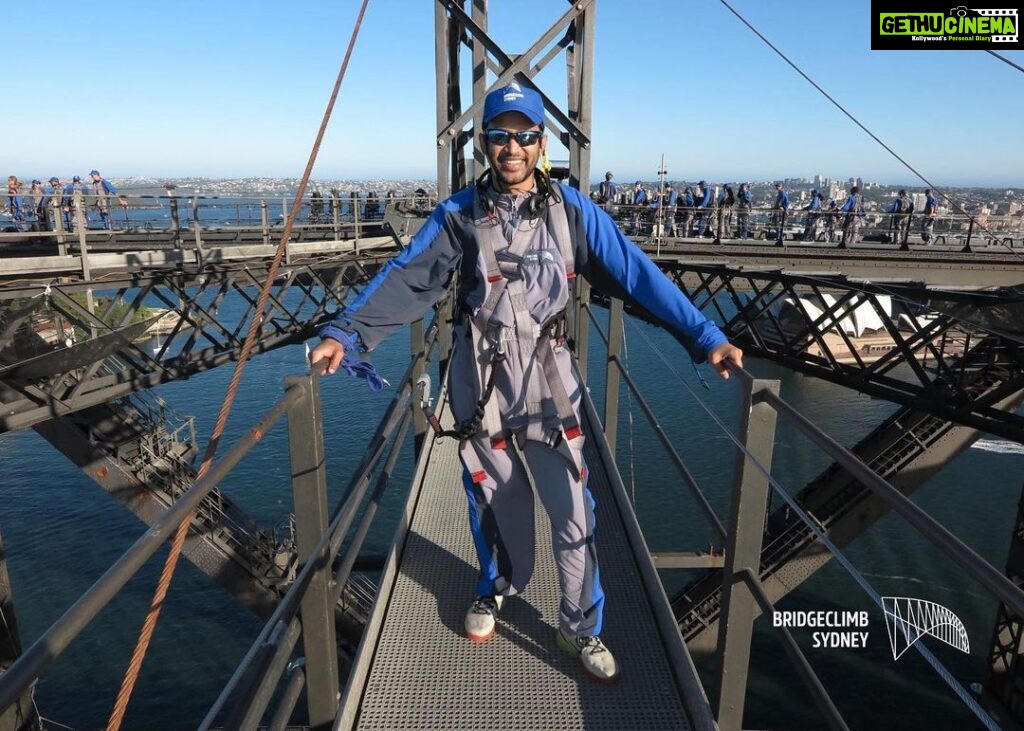 Abijeet Duddala Instagram - Climbing Bridges now #bridgeclimbsydney Sydney Harbour