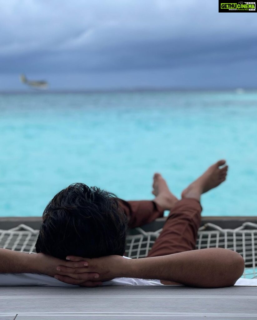 Abijeet Duddala Instagram - Dreaming of Maldives. Watching planes land into the sea.. this motivates me enough to set my secret plans into motion. Thank Lord Ram I have this ability to not give two peanuts when I don't want to.. #tbt #throwbackthursday #life #musings