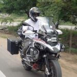 Abijeet Duddala Instagram - Sidey fellow with side eye .. #lol #sideeye #bombastic #moto #adventure #travel #motorcycle