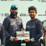 Abijeet Duddala Instagram - I did some jumps and stuff.. It was fun. Thanks @imbharadwajajit 🔥 @bmwjspmotorrad_hyderabad @bmwmotorrad_in @isbkracing #moto #gsexperience #bmwmotorrad #motorcycle #adventure #offroad #