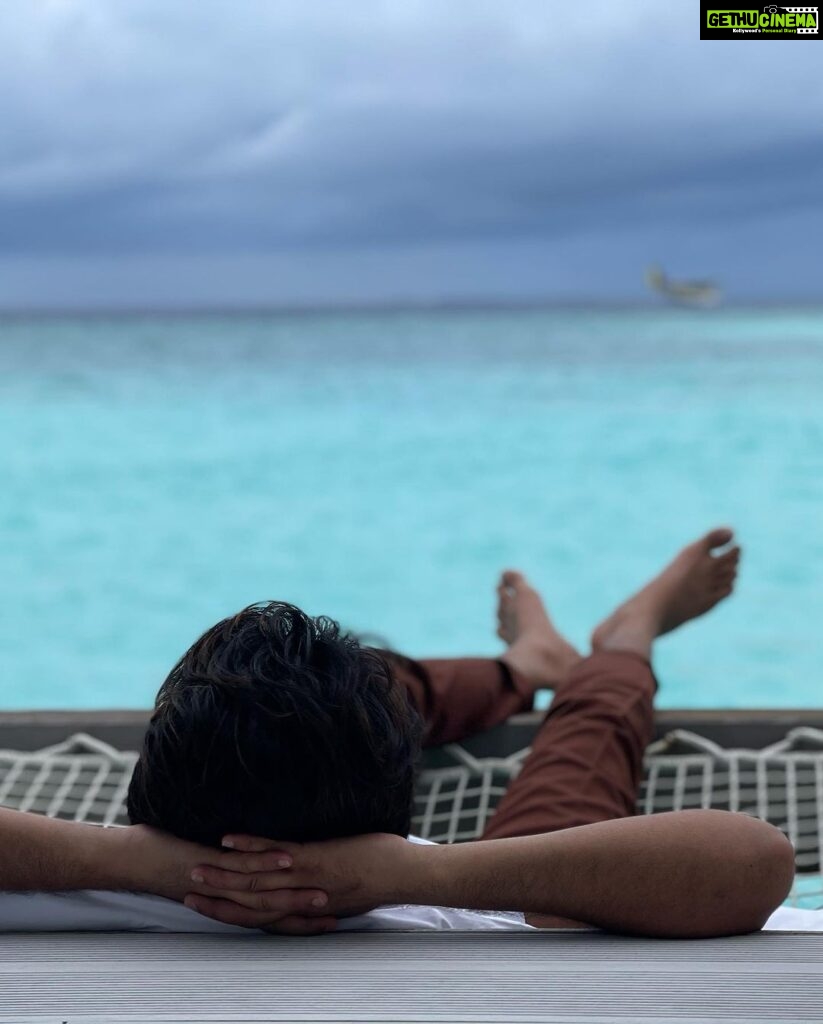 Abijeet Duddala Instagram - Dreaming of Maldives. Watching planes land into the sea.. this motivates me enough to set my secret plans into motion. Thank Lord Ram I have this ability to not give two peanuts when I don't want to.. #tbt #throwbackthursday #life #musings