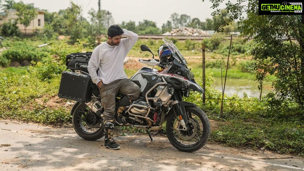 Abijeet Duddala Instagram - Is it me or does it feel like summer right now? #pitstop #motorcycle #adventure #potd