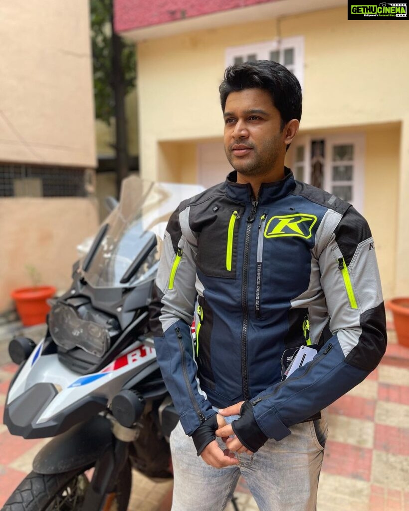 Abijeet Duddala Instagram - Serious gear prep officer.. #motorcycle #gear #expedition