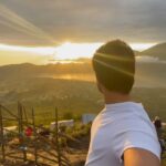 Abijeet Duddala Instagram - If you are walking in the dark, know there is light at the end.. Remember, you are a warrior. Sending positivity and the warmth of the Sun your way.. God Bless All.. Jai Sri Krishna. Jai Sri Ram 🙏 #bali #sunrise #mtbatur #traveldiaries #volcano #hike Bali, Indonesia