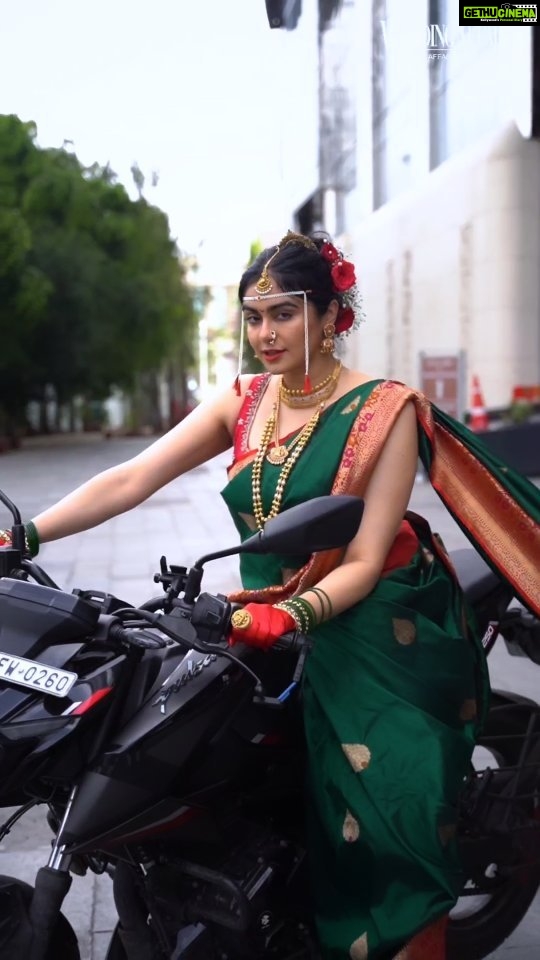 Adah Sharma Instagram - This bride isn't D'H'OOMED 😉❤️🏍️❤️❤️ ज्यानी मला नाऊवारी साड़ी घलायला सांगितले this And for all my Chidli idli and Chawli fans this is for u ❤️❤️❤️❤️ Magazine: Wedding Affair @weddingaffairofficial @weddingaffairindia Cover Star: Adah Sharma @adah_ki_adah Stylist: @juhi.ali Photographer: @zackfenwick23 Make-up: @kanika_arrora Hair: @snehal_uk Saree: @kalkifashion Jewellery: @kushalsfashionjewellery @tadaccessories @rubans.in Footwear: @worldofanaar Location: @hotel_saharastar by: @volokal Cinematographer: @chalchitrakar Publicist @shimmerentertainment Adah manager @asira.09 Co-ordinated by: @nadiiaamalik #adahsharma #adahkiadah #adah_ki_adah #weddingaffair #weddingaffairindia #weddingaffairofficial #weddingaffairmagazine #marathi #marathiwedding #marathiweddings #bike #girlsandbikes