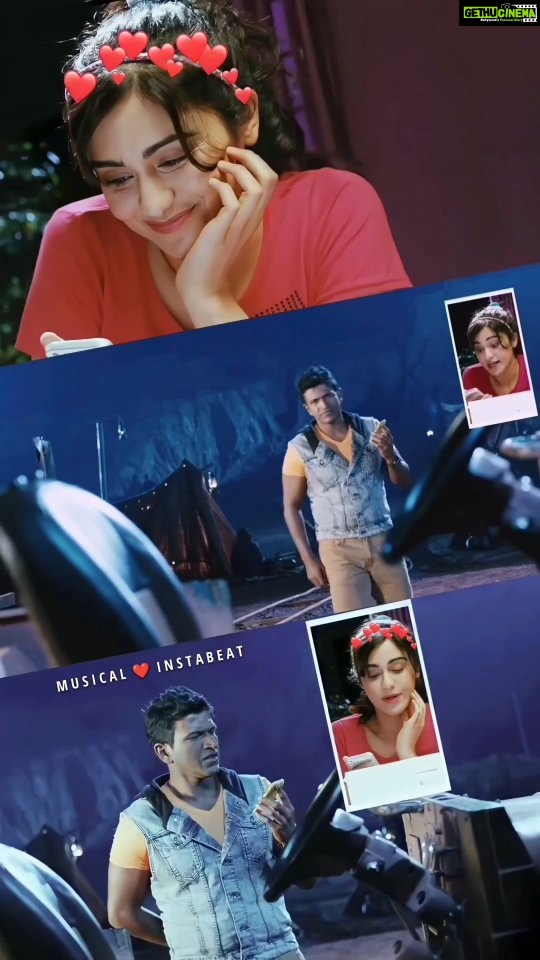 Adah Sharma Instagram - Guess the movie ❤️ Thank you Puneeth Rajkumar and @pavanwadeyar for being so nice to me even when i had a lot of acne on my face (it's covered with thick makeup here) but they didn't make me feel horrid about acne ever ❤️🙏 @makeup_sidd thank u for covering the pimples !! Thank u @musical_instabeat for tagging me on this . Reposting it !