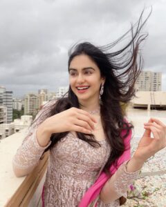 Adah Sharma Instagram - Gone with the wind …. 
Before we won awards we did pictures on the terrace in the morning (there was so much wind the sleeves flew away by the time I reached the award event 😅)
💁@snehal_uk
💃@juhi.ali
@neeta_lulla @houseofneetalulla
@kushalsfashionjewellery
💨
💨
💨
P.S. didn't want to ruin my heels in the rain toh nagey pair did pics . But you know what happened to the heels anyway 👀
#100YearsOfAdahSharma #adahsharma