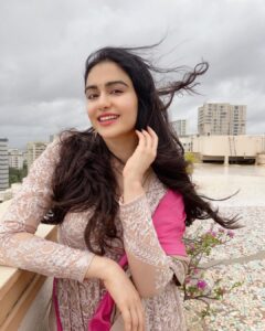 Adah Sharma Instagram - Gone with the wind …. 
Before we won awards we did pictures on the terrace in the morning (there was so much wind the sleeves flew away by the time I reached the award event 😅)
💁@snehal_uk
💃@juhi.ali
@neeta_lulla @houseofneetalulla
@kushalsfashionjewellery
💨
💨
💨
P.S. didn't want to ruin my heels in the rain toh nagey pair did pics . But you know what happened to the heels anyway 👀
#100YearsOfAdahSharma #adahsharma