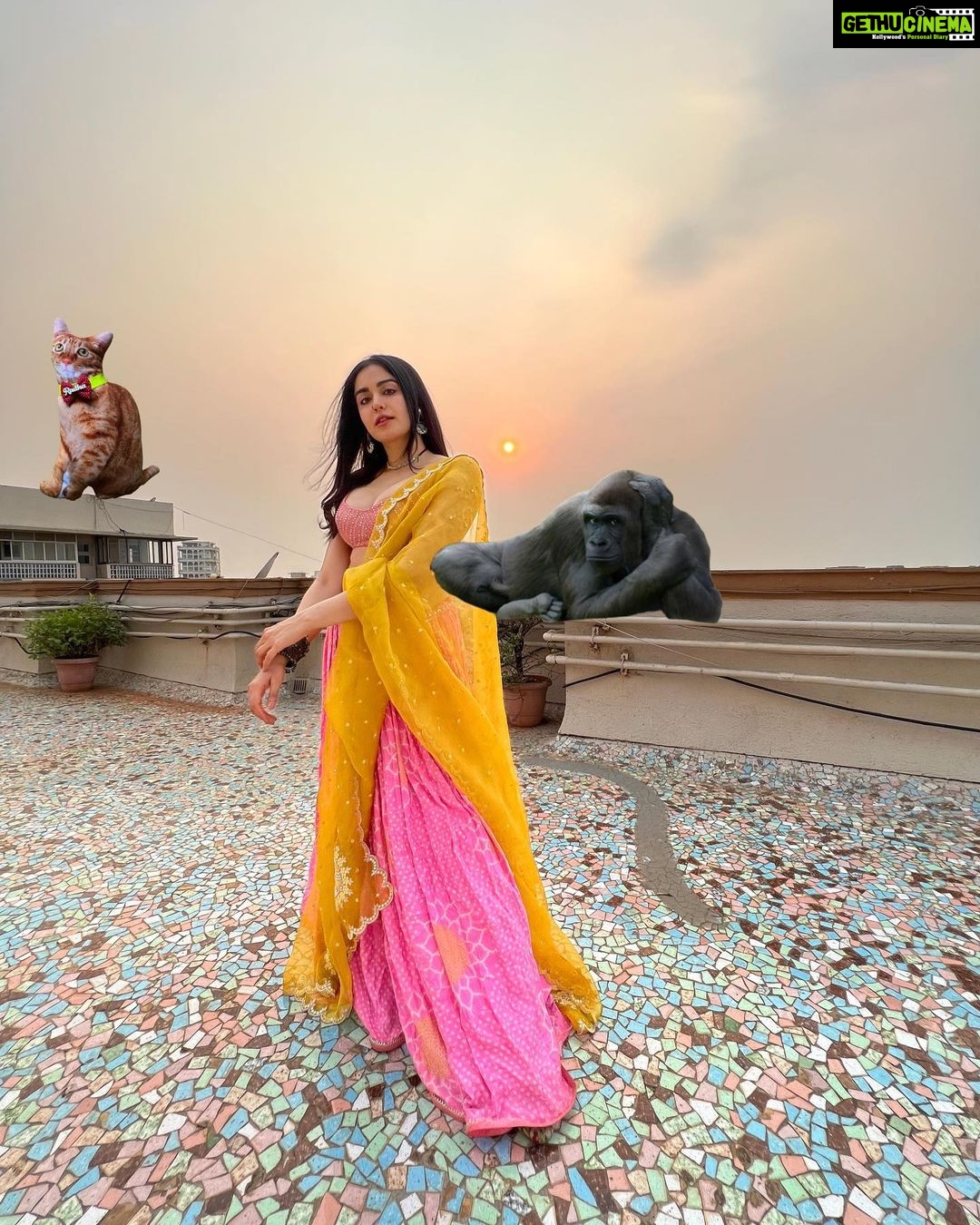 Adah Sharma Instagram - Iss look mein reel hojae? 🐘🐝🐿? 💆♀️ @snehal_uk 💃 @juhi.ali Wearing @anjanabohra_official @ #100YearsOfAdahSharma #adahsharma