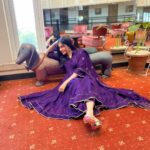 Adah Sharma Instagram – Pimp my ride \ aaja meri gaadi mein baith jaa couldn’t decide which caption so both lol 
Wearing @jaykirtisingh 💜💜💜💜
Hair @snehal_uk 
#100YearsOfAdahSharma #adahsharma #anarkali #ootd Ahmedabad, India