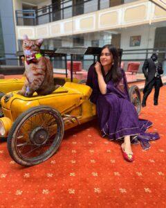 Adah Sharma Instagram - Pimp my ride  aaja meri gaadi mein baith jaa couldn’t decide which caption so both lol Wearing @jaykirtisingh 💜💜💜💜 Hair @snehal_uk #100YearsOfAdahSharma #adahsharma #anarkali #ootd Ahmedabad, India