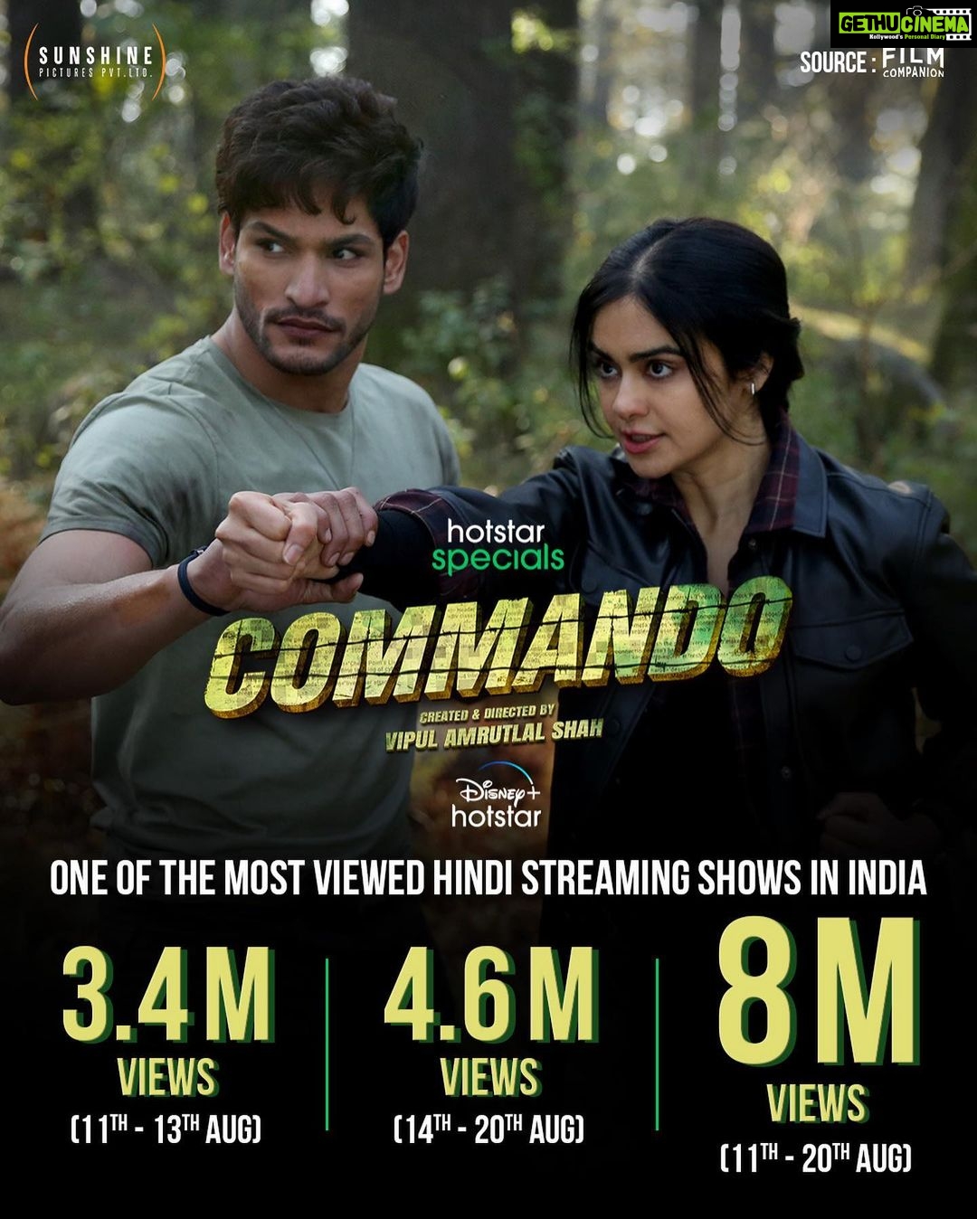 Adah Sharma Instagram - Thank you for making me a millionaire 😘😘😘😻❤️❤️❤️🧚♀️🧚♀️🧚♀️ The Kerala Story ke baad Commando 😍😍😍😍 aur Aisa response wowwwwwwweee thank uuuu ! Second week more than first week 🤯🤯😱😱😱😱😱😱😱😱😱😱😱