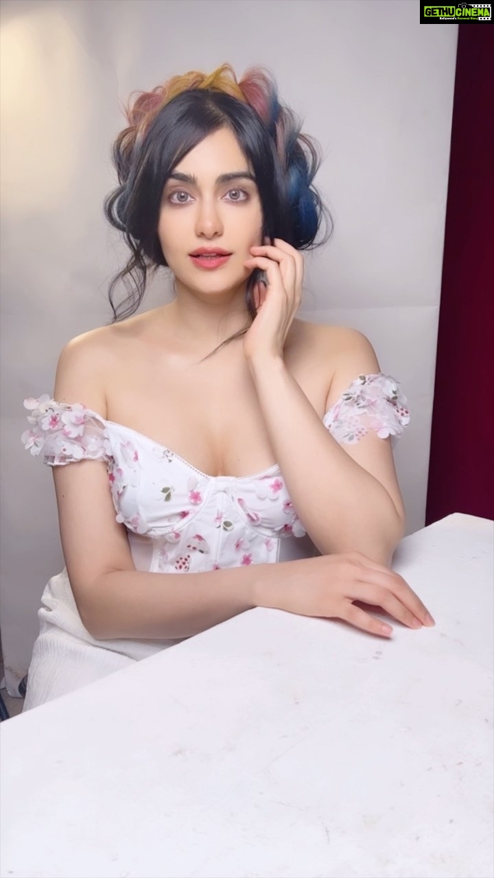 Adah Sharma Instagram - The Devil in Disguise is this months Cover Girl on @cineblitzofficial magazine ๐๐งโโ๏ธ๐ป๐ค๐ซโค๏ธโ๐ฅBTS of the cover shoot P.S. this is my Judwa behen who wears makeup and has coloured hair ๐คก