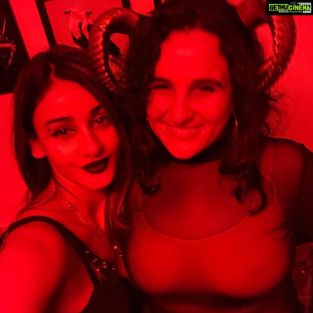 Aditi Arya Instagram - Justice for the devil! PSA: the last picture has a prop, there was no real smoke there. Just fire.