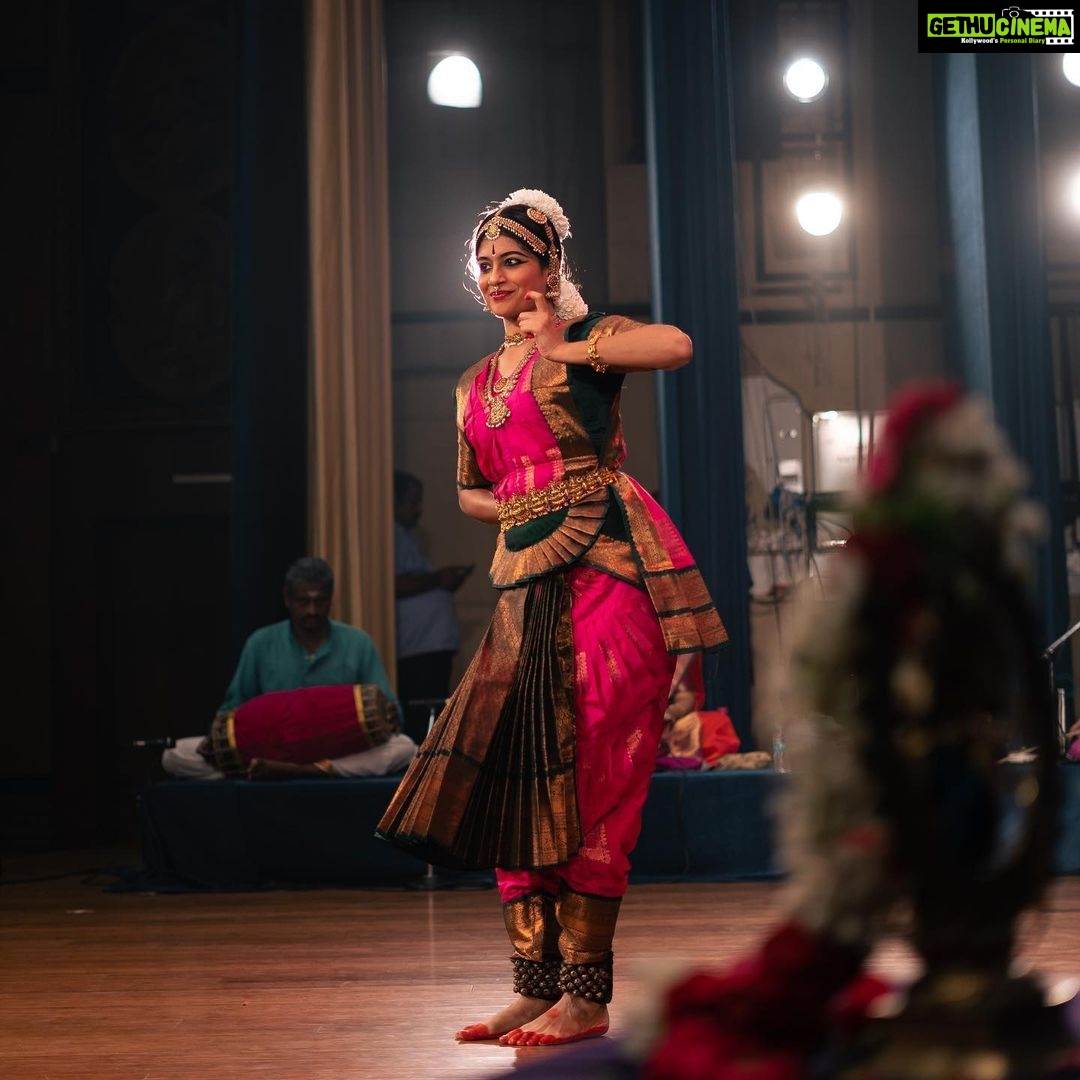 Aditi Balan Instagram - June 2008 I did my arangetram and 15 years later June 2023 I got back to doing a solo. There is absolutely nothing else in this world that has gotten me so happy, refreshed and alive. Of course it wasn’t easy at all. The body and mind had to work 10394739 times more now to be in the moment. An hour n half of rehearsals would completely drain me out physically and mentally but I had to keep it going. I am glad I could push myself. My guru Smt. SreeLatha Vinod is that one person I love, respect, look up to. She’s been in my life since the age of 5-6 and I will be eternally grateful to her for everything she’s taught me. Thank you akka. You are an inspiration. You and your entire family I will forever be indebted to. @anthara_cpa @sreelatha_vinoddance @athenamadhu There is so so much more I need to work on and I will try to do the best I can. I promise. Vishwajith , from that kutti boy monkeying around during poornachandrika to now singing for an entire dance show , you’ve grown so much and so beautifully. Thanks for saving my ass during rehearsals when I make mistakes. 🙈 A dance show wouldn’t be complete without the accompanying artistes. Thank you Veda anna , Sukanya akka for being there and playing for me. Thank you @maanasiarts for giving me this opportunity and the stage to perform. Thank you @theamethyststore for providing me that amazing odiyanam and bangles. I love everything in your store. Thank you @manish_ravie for patiently capturing the moments. It’s not easy to shoot a dance program and that too with out access to the front of the stage. 💛 My parents and brother have always been my support system. I love you all too much. Amma had tears watching me get back on stage after a long time. Thank you for constantly pushing me to do it. ❤️