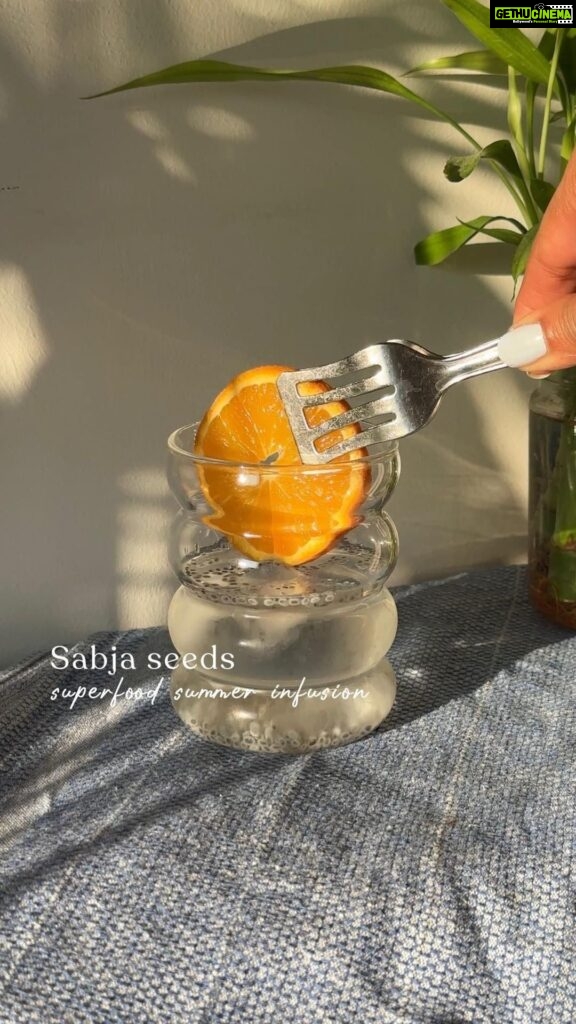 Aditi Chengappa Instagram - SAVE this! It’s Summer and we are all in need of some cooling down🧊 Sabja seeds (also know as Basil seeds/Tukmaria) have been traditionally used in Indian homes in many different preparations to remedy a variety of problems. Adding them to water is one of the easiest and quickest ways to introduce them in to your body. Here’s a list of benefits, it’s truly a superfood: Instantly cools the body Rich in iron & Vitamin K, Omega 3 fatty acids Rich source of fibre 100gm Sabja = 14gm protein Anti-inflammatory Anti-Carcinogenic Power house of Minerals Anti-microbial Anti-fungal Relieves constipation & bloating In collaboration with @theTagorecentre, Embassy of India all this month, celebrating Yoga & Wellness 🌿 Did you know that the Tagore Centre offers free yoga classes every Tuesday?! Follow @theTagorecentre and me @aditichengappa for regular updates! . . . #GesunderLebensstil #Morgenroutine #Wellnessreise #Selbstpflegetipps #wellnesstips #wellnessreels #fitnessinspo #thatgirl #healthyeating #postivemindset #selfcare #bornlivingyoga #pinterestaesthetic #productiveday #routine #aestheticvideos #lifestyleinspo #wellness #goalsetting #2023glowup #2023goals #indiansingermany #yogateacher #yogainspiration #yogaforvasudhaivakutumbakam #recipes #asmr Berlin, Germany