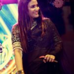 Aditi Ravi Instagram - Black is not sad .. 💁🏻‍♀️ @vrinda_sk_ 🥻 @thantrek.design.couture #black #vibe #saree #smile #instagram