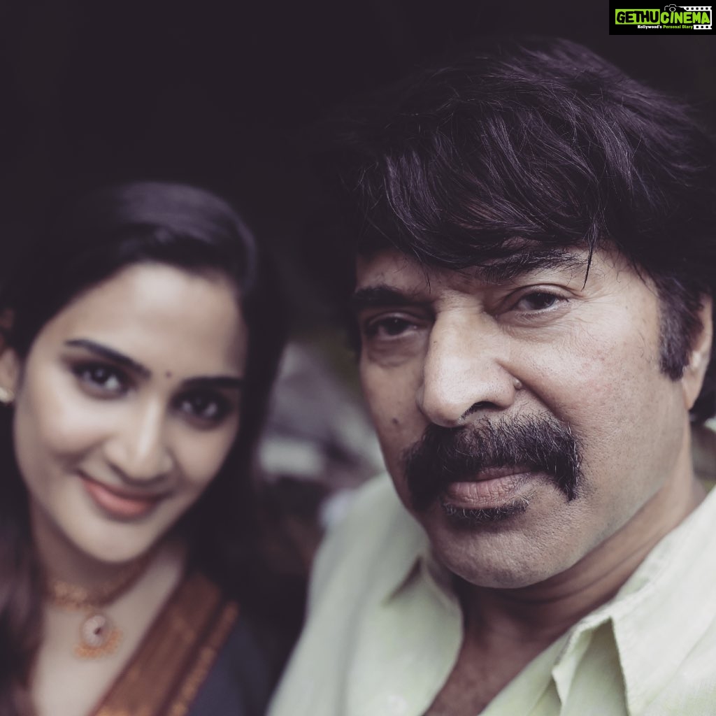 Aditi Ravi Instagram - you are pretty much my most favourite of all time 😊 happiest birthday ever mammooka 🫶🏻 @mammootty sir