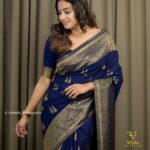 Aditi Ravi Instagram - it is only in solitude that i ever find my own core .. saree @swayamvarasilksindia styling @shantikrishna MUA @vijilsmakeover jewels @adorebypriyanka photography @vibeads_photography thanks to @pradeepnairs #instagram #saree #new #myfavorite #sunday