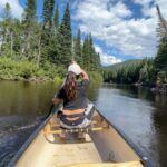 Aindrita Ray Instagram – Reminiscing the winding canoe ride down the river in mont-tremblant #devilsriver #monttremblant #canoeing #spectacularview #canada #waterripples