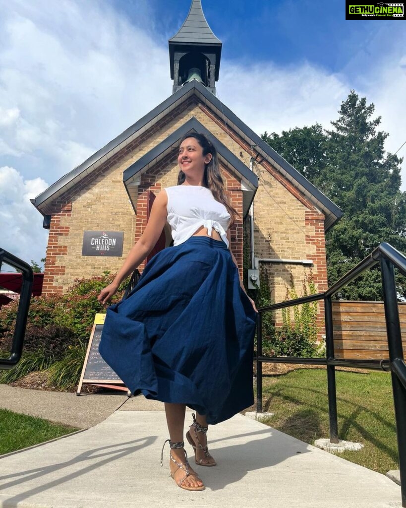 Aindrita Ray Instagram - A Sunday! Ootd @mera.tierra #caledonehills #brewingcompany #ontario Do visit their website for their latest collection www.meratierra.com Caledon Hills