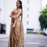 Aishwarya Dutta Instagram - 📽️📽️📽️📽️📽️ Make over - @lakshana_priya_mua Wearing- @lakshana_designer_studio On camera- @pariaarclicks Jewellery- @rimliboutique