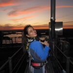 Aishwarya Dutta Instagram - So it was Another day in Sydney where we all decided to go for Bridge climbing… Full safety measures were given to all of us .. a little bit of preparation was given us . While I was climbing I could hear the vibrations of train going or the other vehicles going and seeing down was also so scary … but decided to go on .. then Alex who was heading us was telling us few stories to divert our mind . And then the most beautiful thing is the SUNSET that we saw .. The TWILIGHT.. The entire experience was so amazing.. Definitely have to Thank @pickyourtrail for this amazing experience.. Do try out ❤️