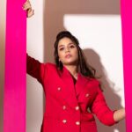 Aishwarya Dutta Instagram - 💖💖💖💖 Collab with @zerogravity.fashion Outfit: @varshamaran_official Makeup and hair: @varsha_bridalmakeover Location: @basement._studios Jewellery: @fineshinejewels Photography: @zerogravityphotography