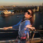 Aishwarya Dutta Instagram - So it was Another day in Sydney where we all decided to go for Bridge climbing… Full safety measures were given to all of us .. a little bit of preparation was given us . While I was climbing I could hear the vibrations of train going or the other vehicles going and seeing down was also so scary … but decided to go on .. then Alex who was heading us was telling us few stories to divert our mind . And then the most beautiful thing is the SUNSET that we saw .. The TWILIGHT.. The entire experience was so amazing.. Definitely have to Thank @pickyourtrail for this amazing experience.. Do try out ❤️