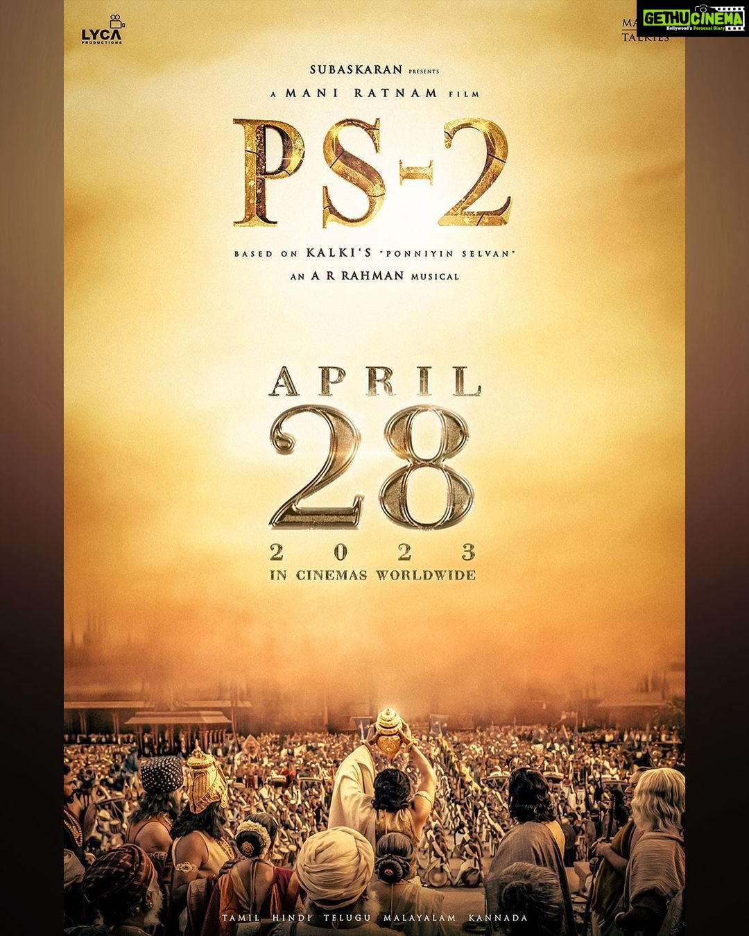 Aishwarya Rai Instagram - ✨The weight of the Chola Crown demands the strongest of heads!✨ #CholasAreBack #PS1 #PS2 #PonniyinSelvan #ManiRatnam @arrahman @madrastalkies @lyca_productions @tips @imax @primevideoin @the_real_chiyaan @jayamravi_official @karthi_offl @r_sarath_kumar @trishakrishnan @aishu__ @sobhitad | Prabhu | @actorjayaram_official @joinprakashraj @rahman_actor | Jayachitra | @iamvikramprabhu @lal_director @ashwinkakumanu @radhakrishnan_parthiban @riyazkhan09 @r_varman_ | Thota Tharrani | @sreekar.prasad | Jeyamohan | @siva_ananth @ekalakhani | Vikram Gaikwad | @kishandasjewellery | Kumaravel | @gopiprasannaa @anandkrishnamoorthi @johnsoncinepro @theglassbox.publicity @gobeatroute