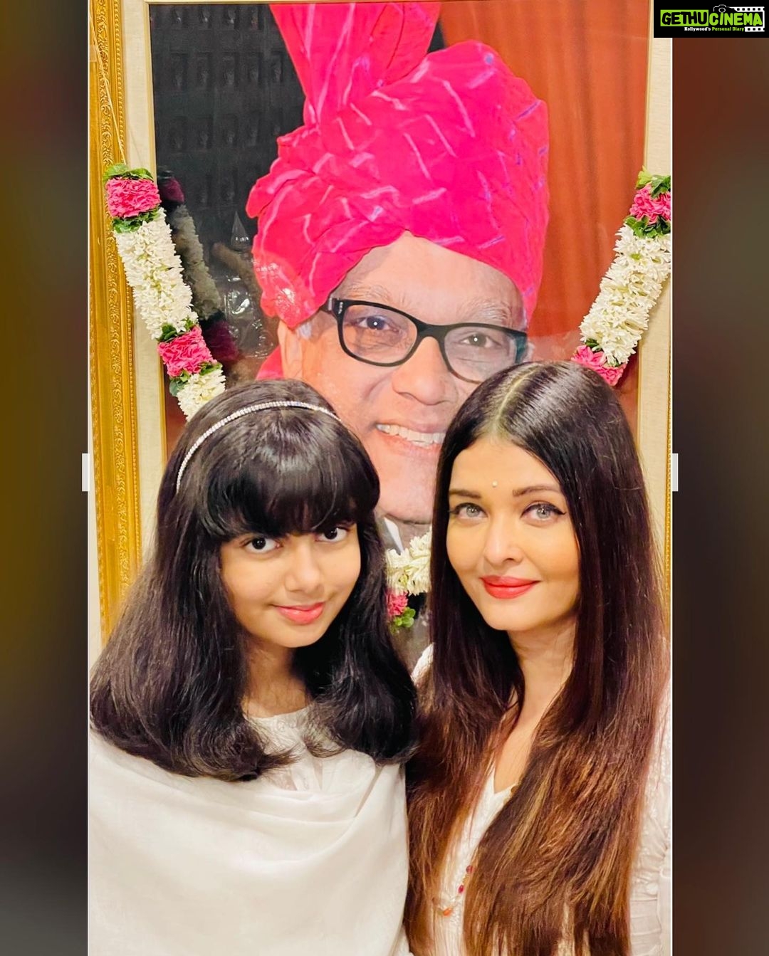 Aishwarya Rai Instagram - β¨πβ€οΈLOVE YOU ETERNALLY, Daddyyy- Ajjaaaβ£οΈπ₯°ππππππ€π§Ώπβ¨