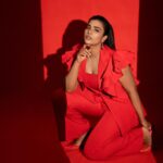 Aishwarya Rajesh Instagram - When in doubt , Wear Red ❤️ Photography @murlee_photography Styling @soigne_official_ Outfit @papzclothing Makeup @ananthmakeup Hairstyle @loki_makeupartist Studio @arangaa.space